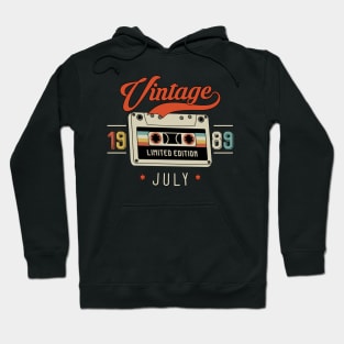 July 1989 - Limited Edition - Vintage Style Hoodie